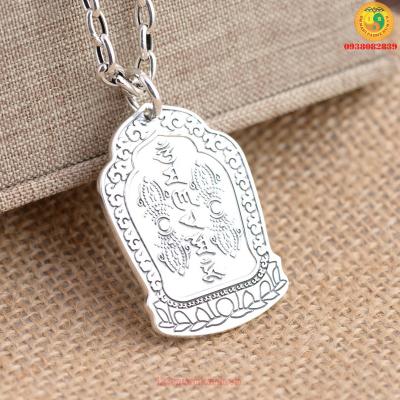 Mặt dây chuyền khắc Om Mani Padme Hum